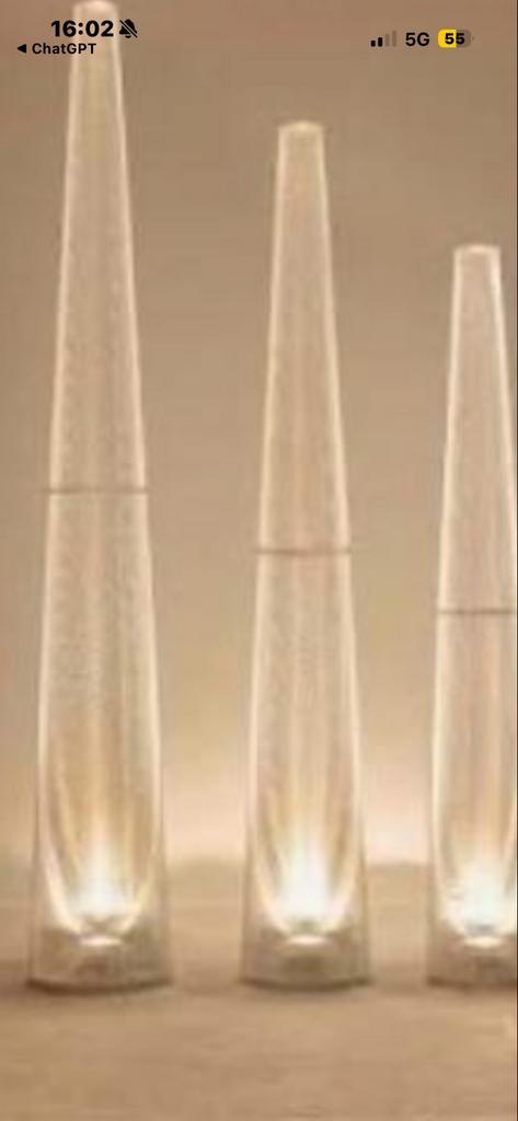 Ferrolight Halogeen Lampen Set (200, 175, 150 cm), Huis en Inrichting, Lampen | Overige, Zo goed als nieuw, Ophalen of Verzenden