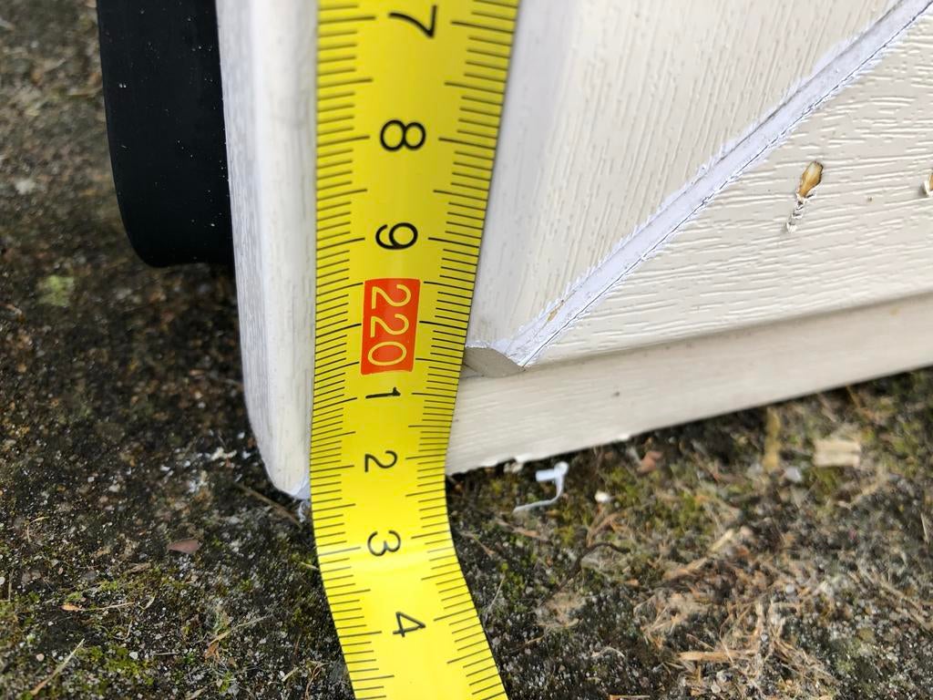 Kunststof buitendeur, Ophalen, Kunststof, Gebruikt, 80 tot 100 cm