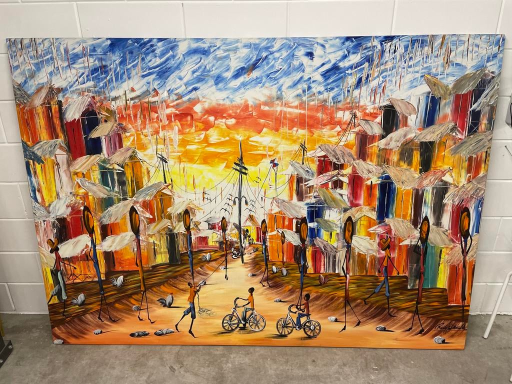 Schilderij van Rudy, Antiek en Kunst, Ophalen of Verzenden