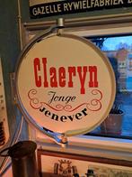 Mooi oud metalen dubbel zijdig uithang bord Claeryn, Verzamelen, Ophalen of Verzenden, Gebruikt, Reclamebord