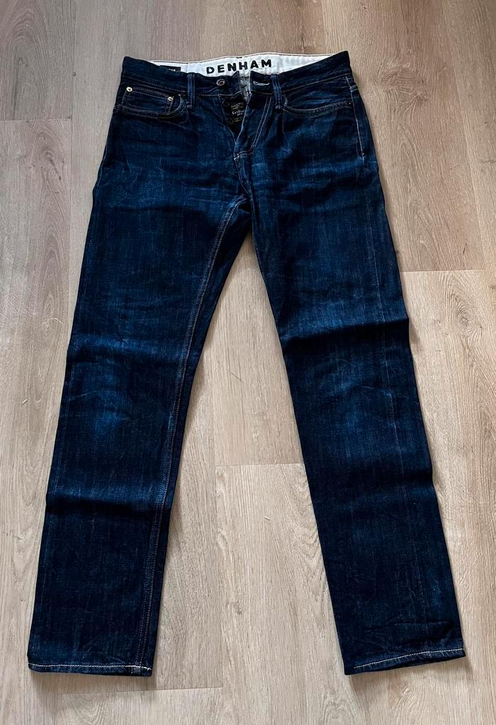 DENHAM - maat 30, Kleding | Heren, Spijkerbroeken en Jeans, Zo goed als nieuw, W32 (confectie 46) of kleiner, Blauw, Ophalen of Verzenden