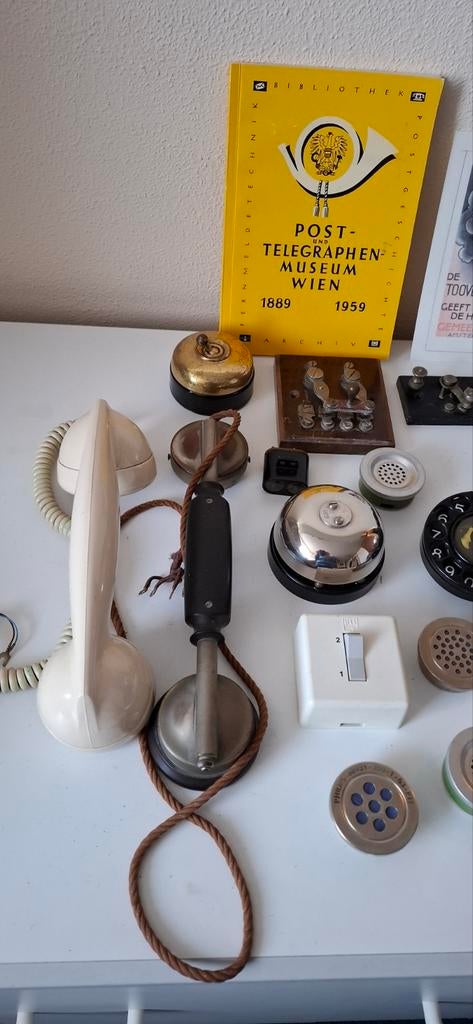 Antieke telefoon onderdelen., Ophalen of Verzenden