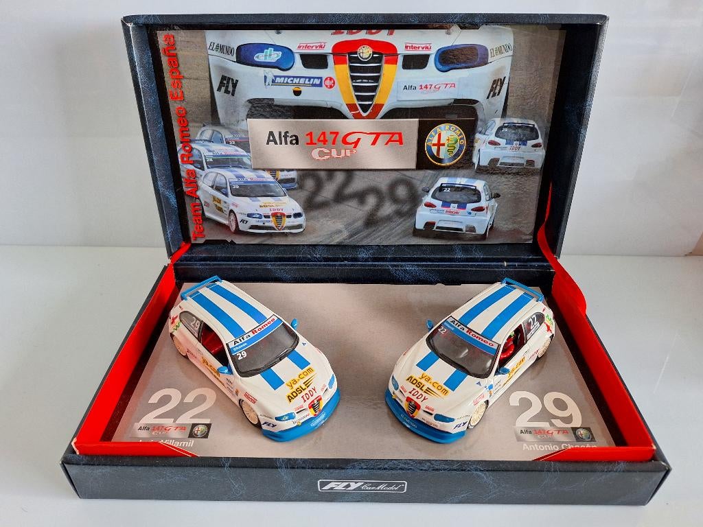 Fly Alfa 147 GTA Cup Team Alfa Romeo Espana Team 8 Set, Overige merken, Racebaan, Fly, Nieuw