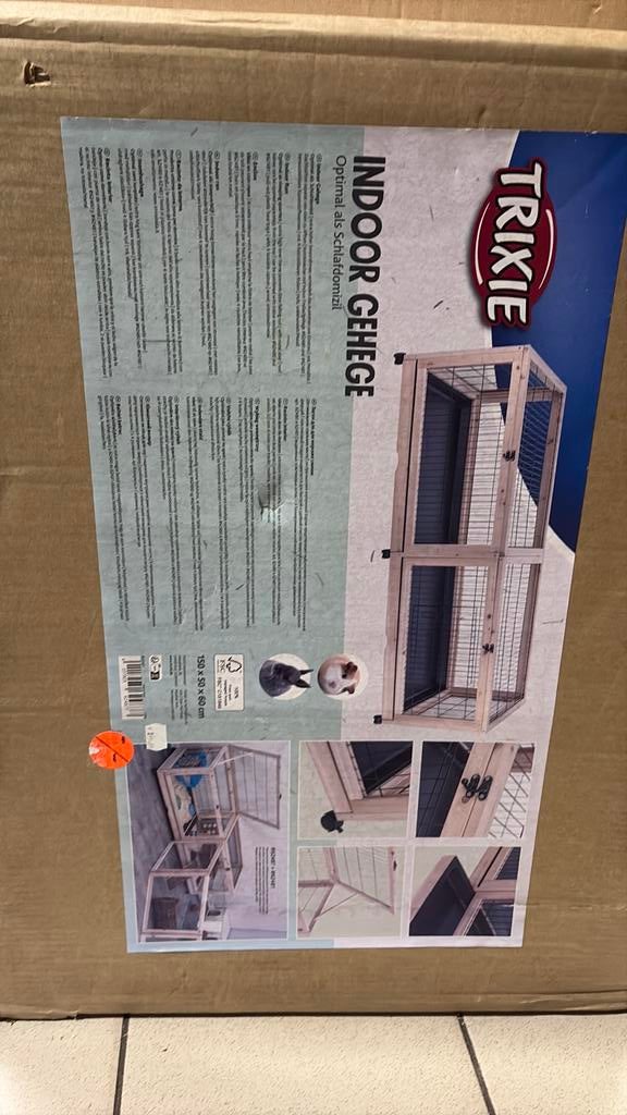 Trixie Indoor verblijf 150x50x60cm, 110 cm of meer, Zo goed als nieuw, Konijn, Ren