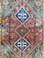Handgeknoopt Perzisch wol Qashqai tapijt nomad 122x156cm, Gebruikt, 100 tot 150 cm, Onbekend, Onbekend