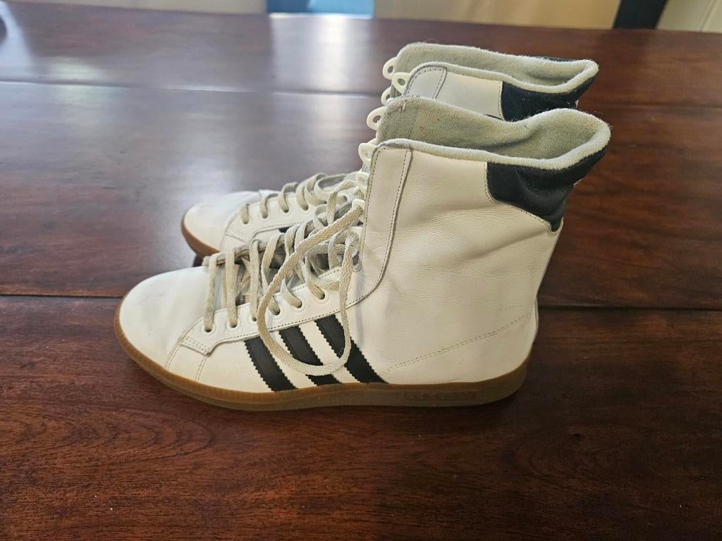 Vintage Adidas Adipromed schoenen, Wit, Ophalen of Verzenden, Zo goed als nieuw, Adidas