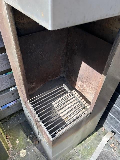 RVS tuinhaard, Ophalen, Gebruikt