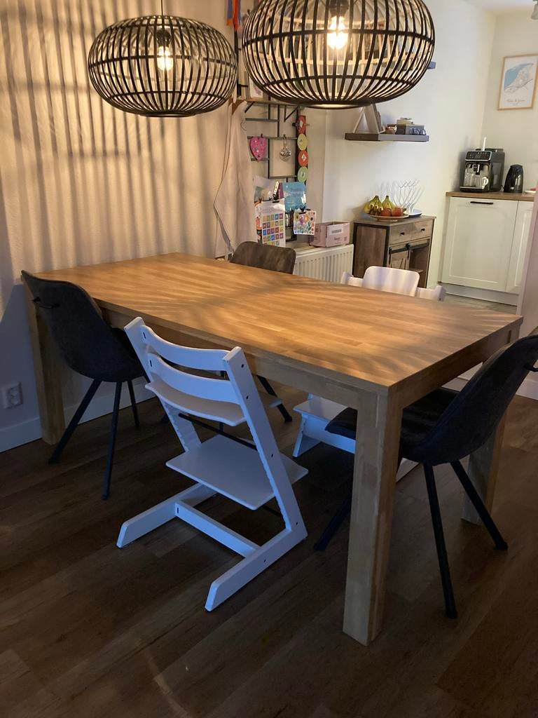 Mooie eettafel van 180x85 cm, Huis en Inrichting, Tafels | Eettafels, Ophalen, Gebruikt, 50 tot 100 cm, Vijf personen of meer
