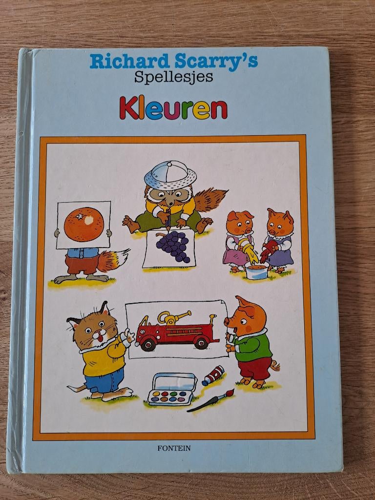 RICHARD SCARRY. SPELLESJES. KLEUREN. KINDERJURY 1990., Boeken, Gelezen, Ophalen of Verzenden, Richard Scarry, 2 tot 3 jaar