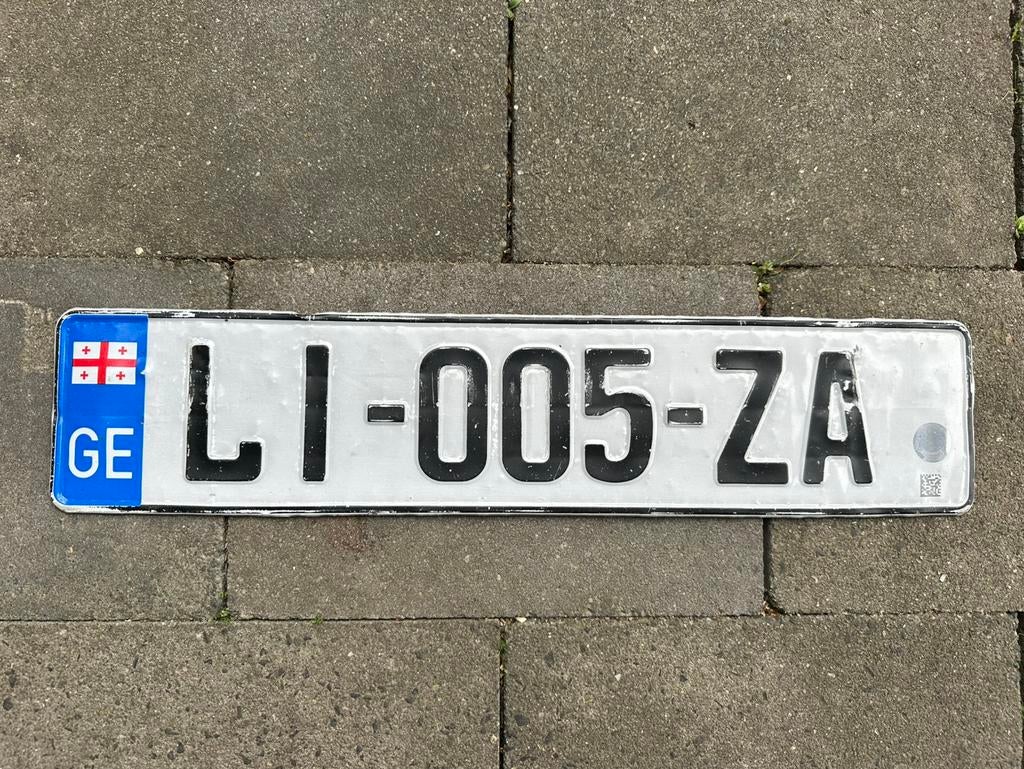 Te koop nummerbord uit Georgie, Verzamelen, Ophalen of Verzenden, Gebruikt