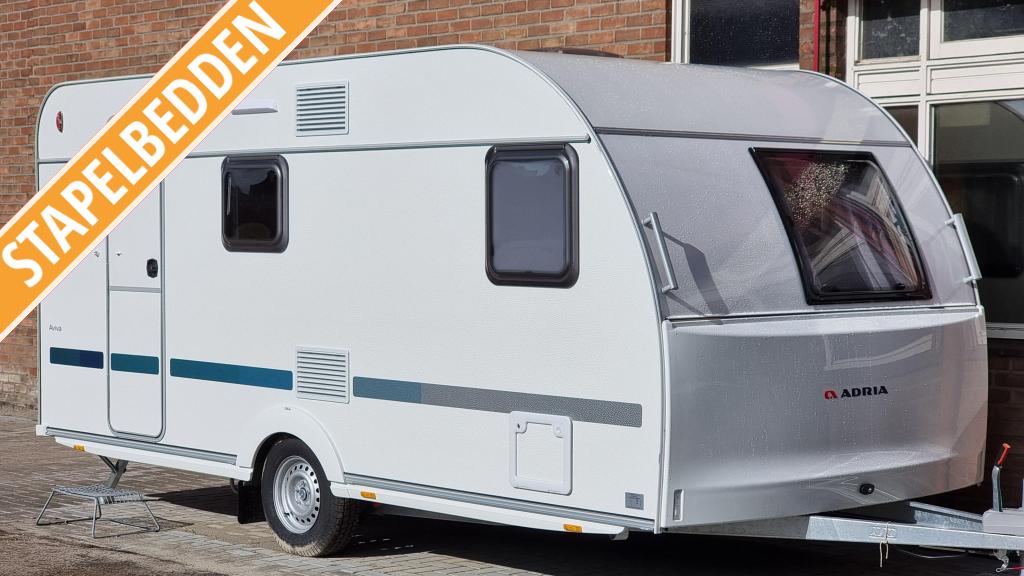 Adria Aviva 472 PK, Caravans en Kamperen, Schokbreker, Overige typen, Bedrijf, Treinzit