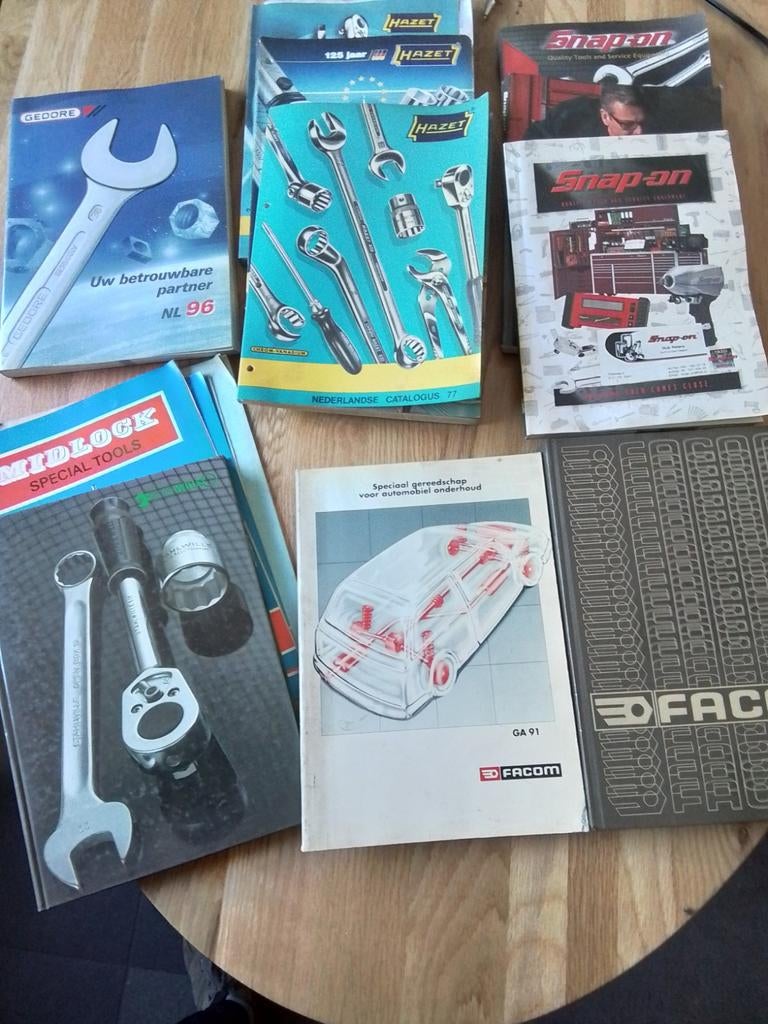 Autogereedschap boeken,Snapp on,Facom,Gedore,enz, Ophalen of Verzenden