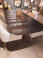 eettafel zwart eiken deens model Haley van Richmond Interior, Richmond Interiors, 50 tot 100 cm, Vijf personen of meer, Richmond Interiors model Hayley