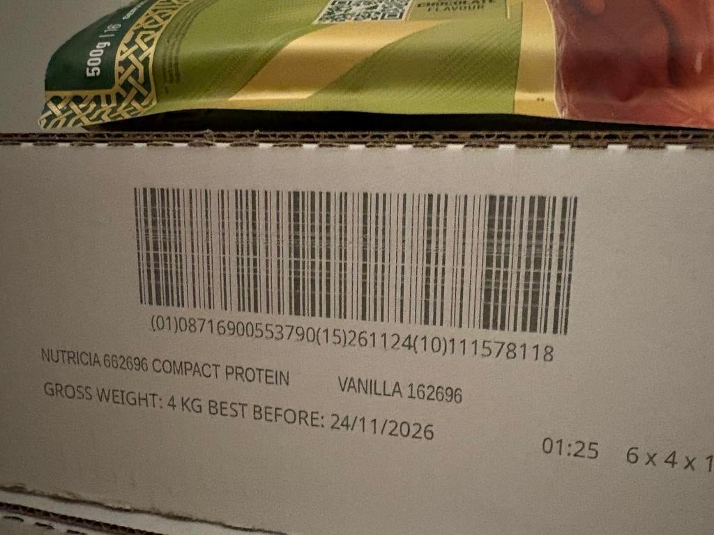 24 flesjes vanille nutridrink compact protein, Ophalen of Verzenden