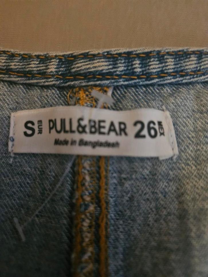 Pull & Bear denim jurk, maat S, Kleding | Dames, Jurken, Zo goed als nieuw, Maat 36 (S), Blauw, Boven de knie, Ophalen of Verzenden