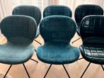 Zuiver OMG eetkamerstoelen 6 stof/leer/velvet, Huis en Inrichting, Stoelen, Gebruikt, Overige kleuren, Ophalen of Verzenden, Metaal