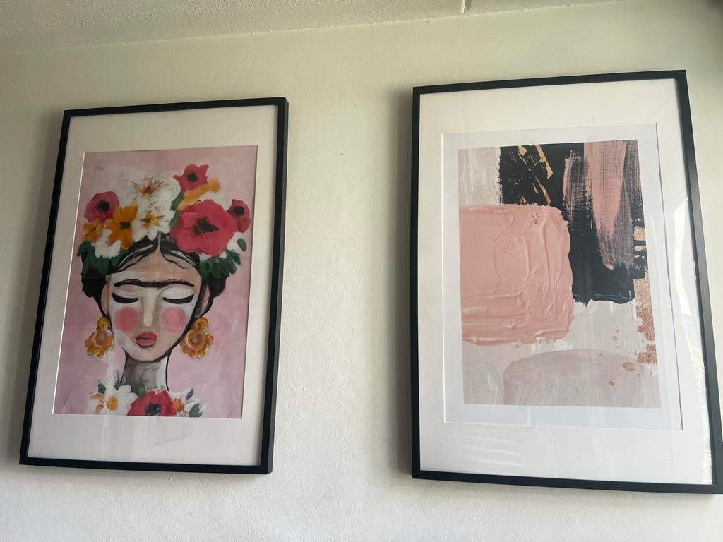 Twee IKEA RIBBA lijsten 52x72 cm (postermaat 50x70 cm), Minder dan 50 cm, Gebruikt, 50 tot 75 cm, Ophalen of Verzenden