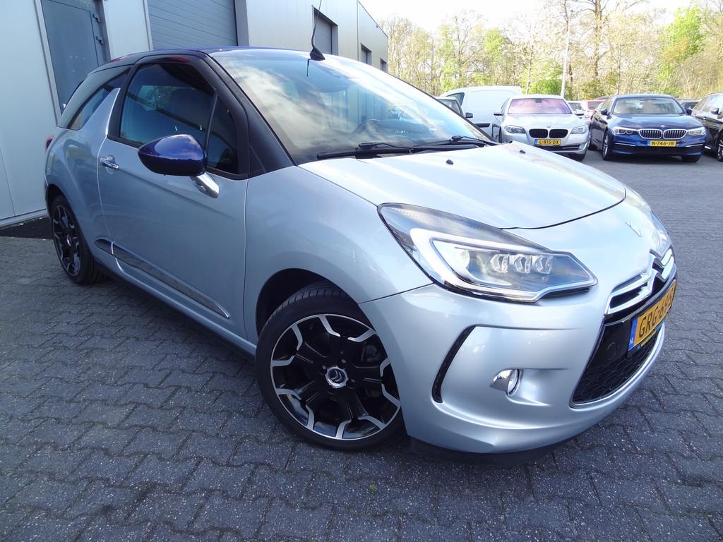 Citroën DS3 Cabrio 1.6 THP Sport Chic | CRUISE | OPEN DAK |, Auto's, Voorwielaandrijving, Gebruikt, Zwart, Cabriolet
