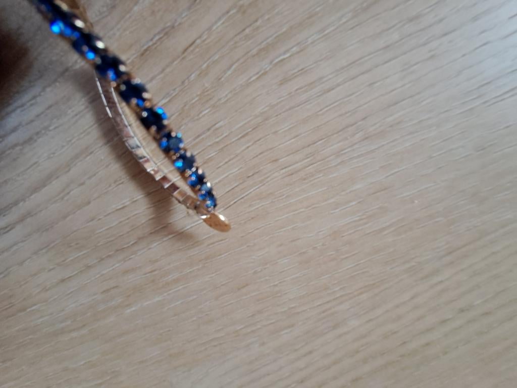 Otazu Armband met Blauwe Kristallen, Met kristal, Overige materialen, Blauw, Nieuw