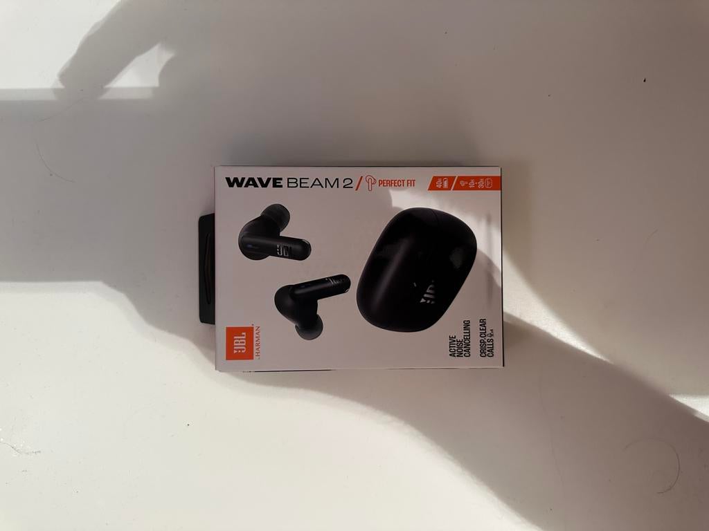JBL Wave Beam 2 oortjes - nieuw, Telecommunicatie, Mobiele telefoons | Oordopjes, Zwart, In gehoorgang (in-ear), Nieuw, Ophalen of Verzenden