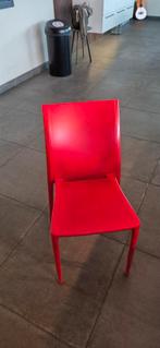 Kantinestoelen merk Gaber rood, Ophalen, Rood, Vijf, Zes of meer stoelen
