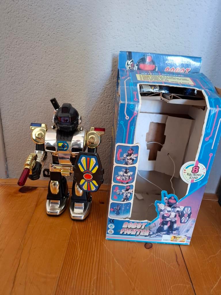 Vintage Robot Jaren '90 - Licht, Geluid & Beweging, Ophalen of Verzenden, Gebruikt