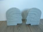 2x vaas hoofd/gezicht/Face  coco maison, afm. 23x20x5, zgan, Overige kleuren, Aardewerk of Porselein, Ophalen of Verzenden, Zo goed als nieuw
