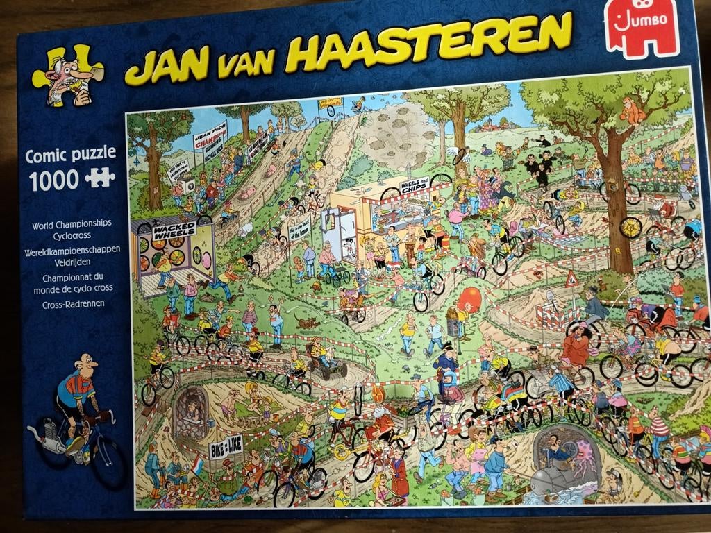 JAN VAN HAASTEREN PUZZEL VELDRIJDEN, Hobby en Vrije tijd, Ophalen of Verzenden, 500 t/m 1500 stukjes, Zo goed als nieuw