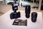 Canon A1 + lenzen en flitser (Foto groep Doorn), Niet ingevuld, Gebruikt, Spiegelreflex, Canon