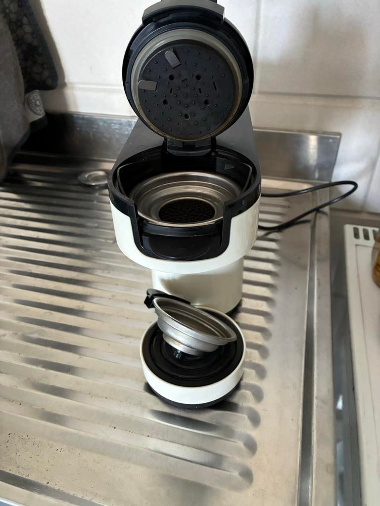 Philips Senseo koffiezetapparaat - Wit/Zwart, Koffiemachine, Ophalen of Verzenden, Zo goed als nieuw, 2 tot 4 kopjes