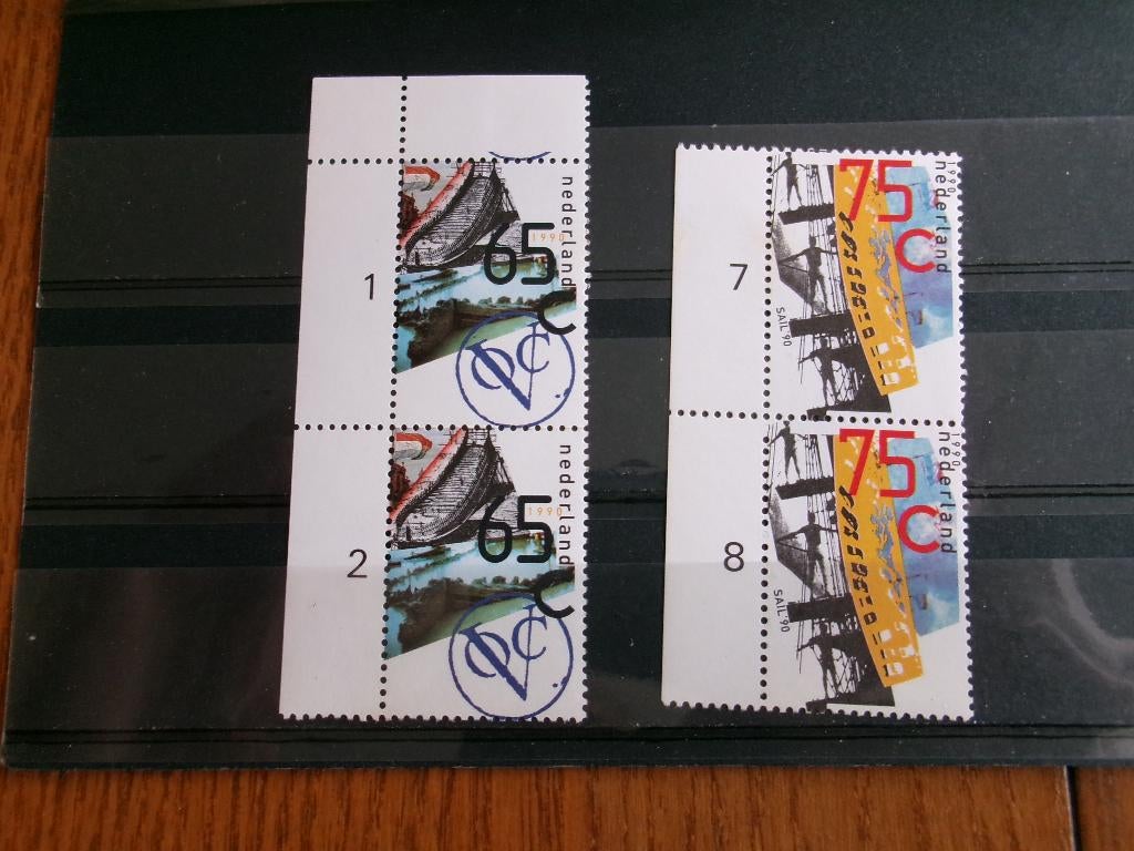 1990 - voc en sail amsterdam met nummers (678h), Postzegels en Munten, Postzegels | Nederland, Verzenden, Postfris