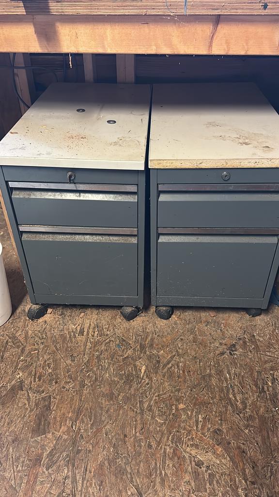 3 Metalen gereedschap- ladekasten, Doe-het-zelf en Verbouw, Ophalen, Gebruikt