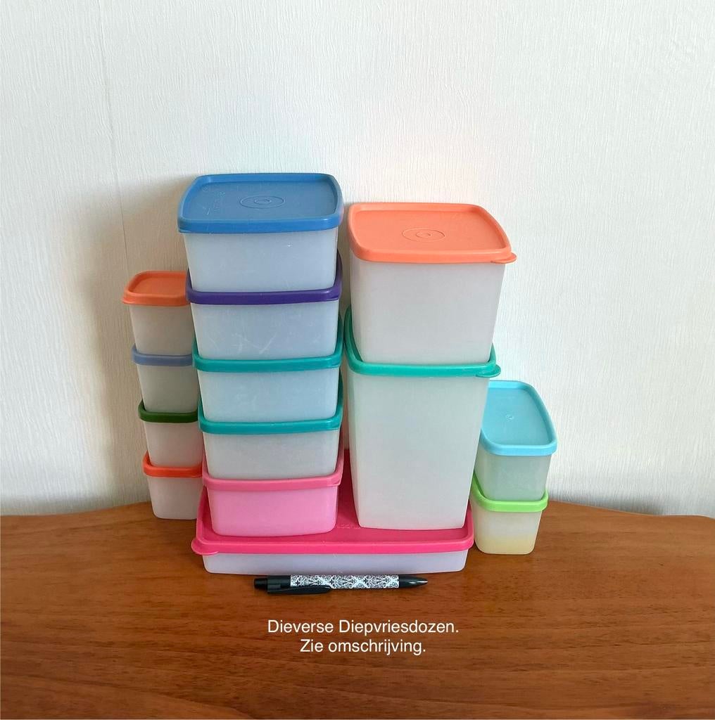 Tupperware Diverse Diepvriesdozen zie omschrijving., Huis en Inrichting, Keuken | Tupperware, Ophalen of Verzenden