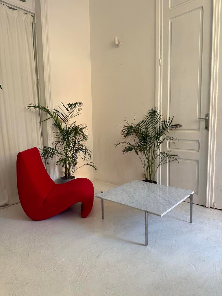 Design tafel model Pk61 fritz hansen, Huis en Inrichting, Tafels | Salontafels, Gebruikt, Vierkant, Metaal, Minder dan 50 cm