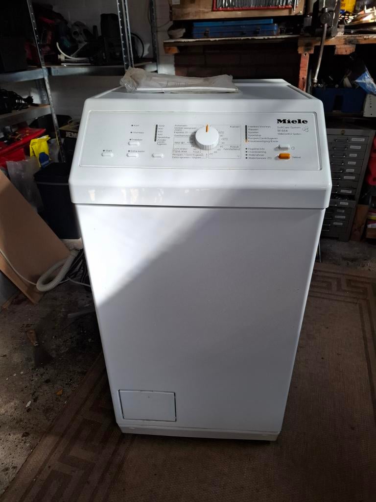 Miele bovenlader, Witgoed en Apparatuur, Wasmachines, Ophalen, 4 tot 6 kg, Bovenlader, 90 tot 95 cm