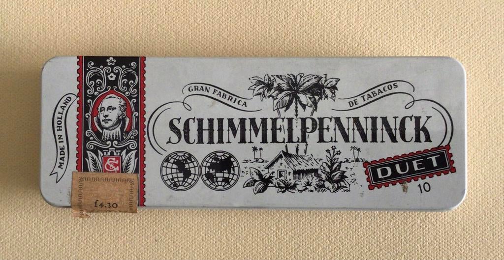 Vintage Schimmelpenninck blikje voor 10 sigaren, Ophalen of Verzenden, Gebruikt, Overige, Overige merken