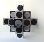 VASARELY Kroa 1968 sculptuur hout aluminium gesigneerd, Ophalen of Verzenden