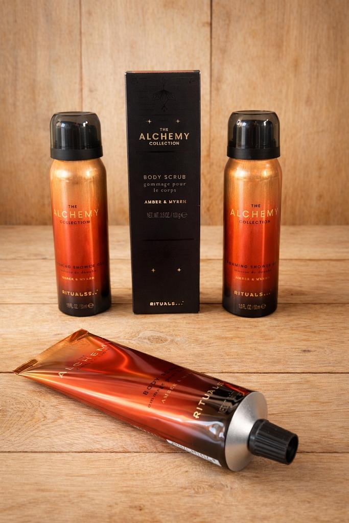 The Ritual of Alchemy foaming showergel en bodyscrub - nieuw, Ophalen, Nieuw, Bad & Douche
