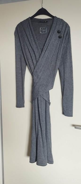 Betty Barclay wikkeljurk.   mt. 42    grijs, Kleding | Dames, Jurken, Ophalen, Maat 42/44 (L), Betty Barclay, Zo goed als nieuw