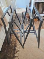 IKEA schragen - 2x antraciet, 1x wit (6 stuks), Ophalen, Tafelpoot, Gebruikt, 50 tot 100 cm