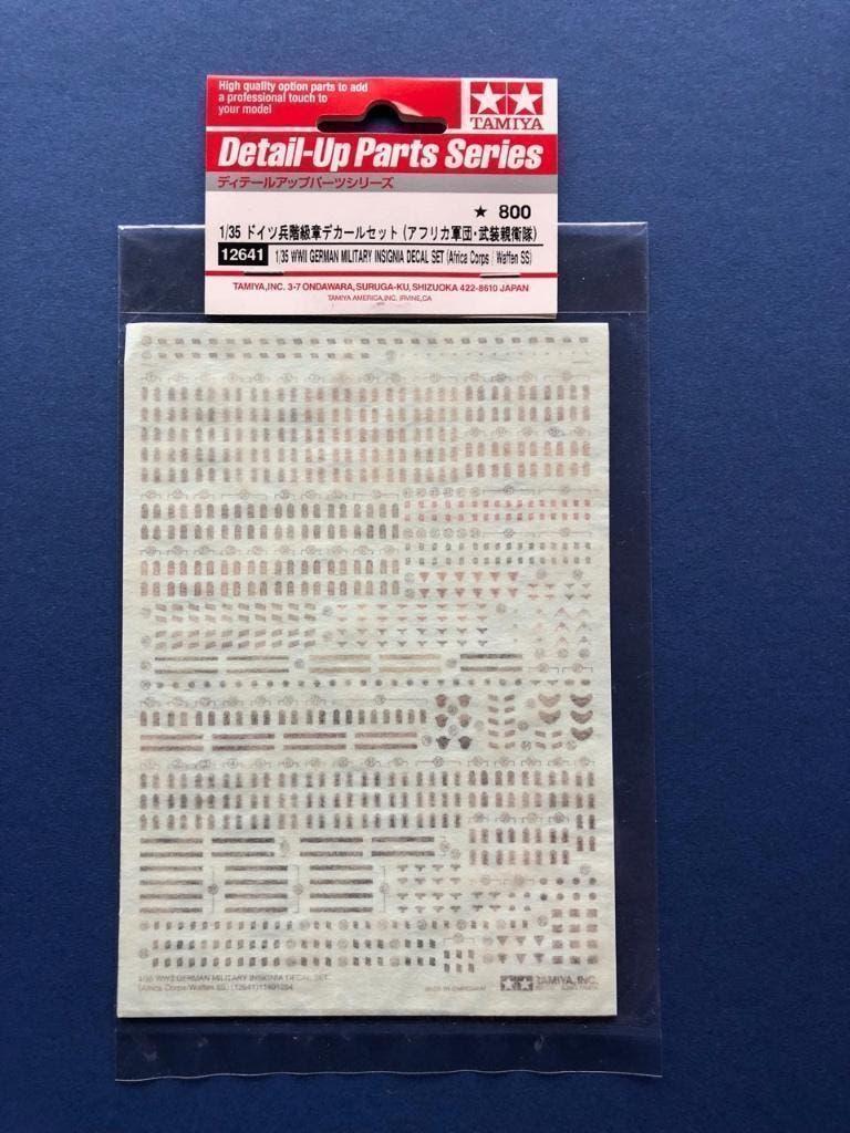 Tamiya 12641 WWII German Military Insignia Decal Set 1/35, Hobby en Vrije tijd, Modelbouw | Figuren en Diorama's, Verzenden, Nieuw