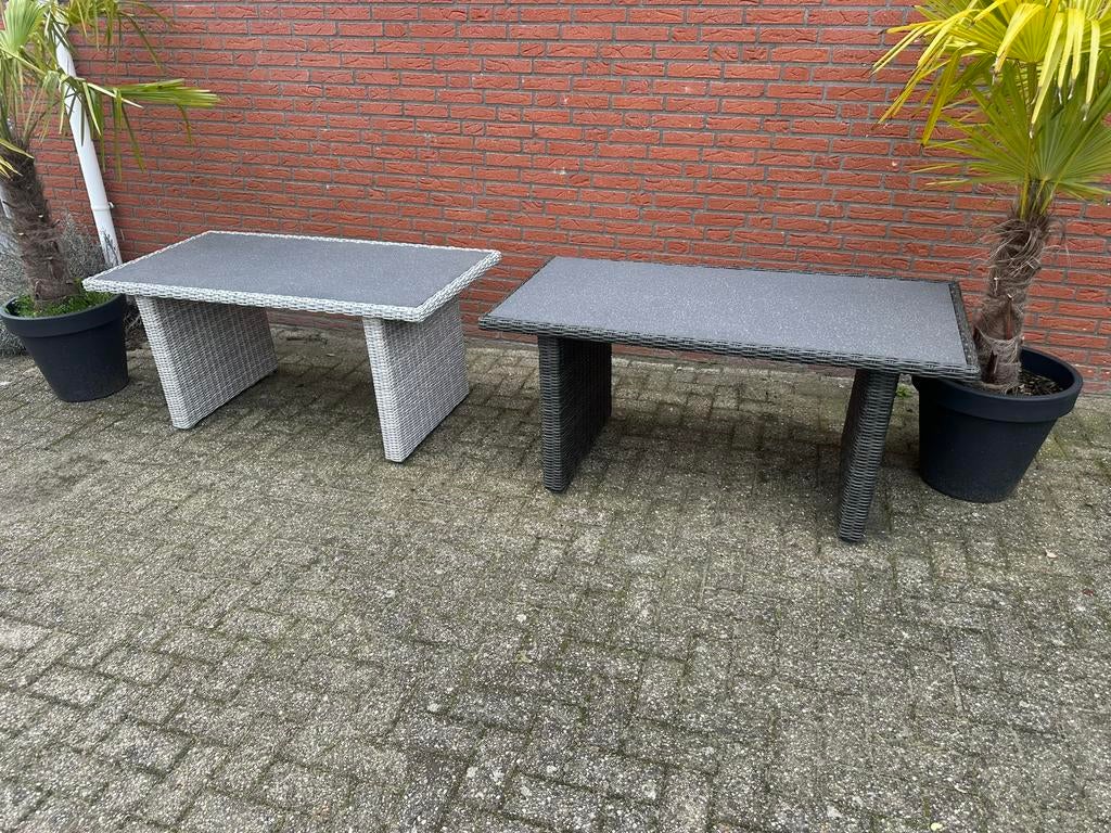 Wicker Tuintafel / Lounge Koffietafel 140x72x75 cm Nu €99,-, Nieuw, Ophalen of Verzenden, Wicker, Info@suns.nl