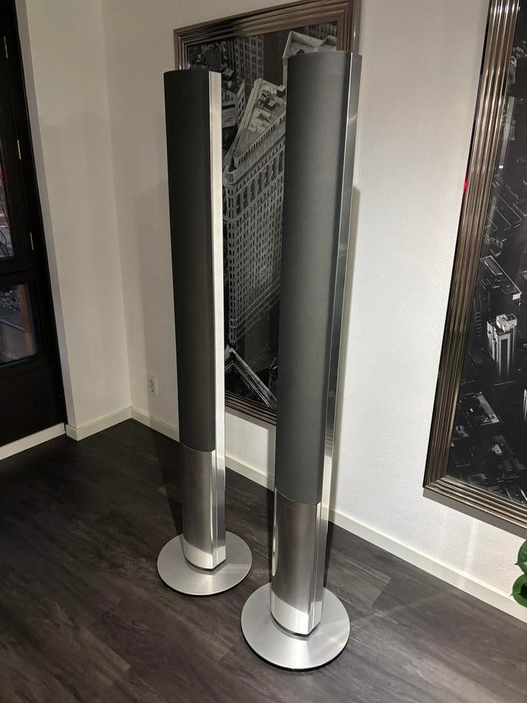 Bang & Olufsen b&o Beolab 1 + Almando bluetooth receiver, Gebruikt, 120 watt of meer, Front, Rear of Stereo speakers, Ophalen