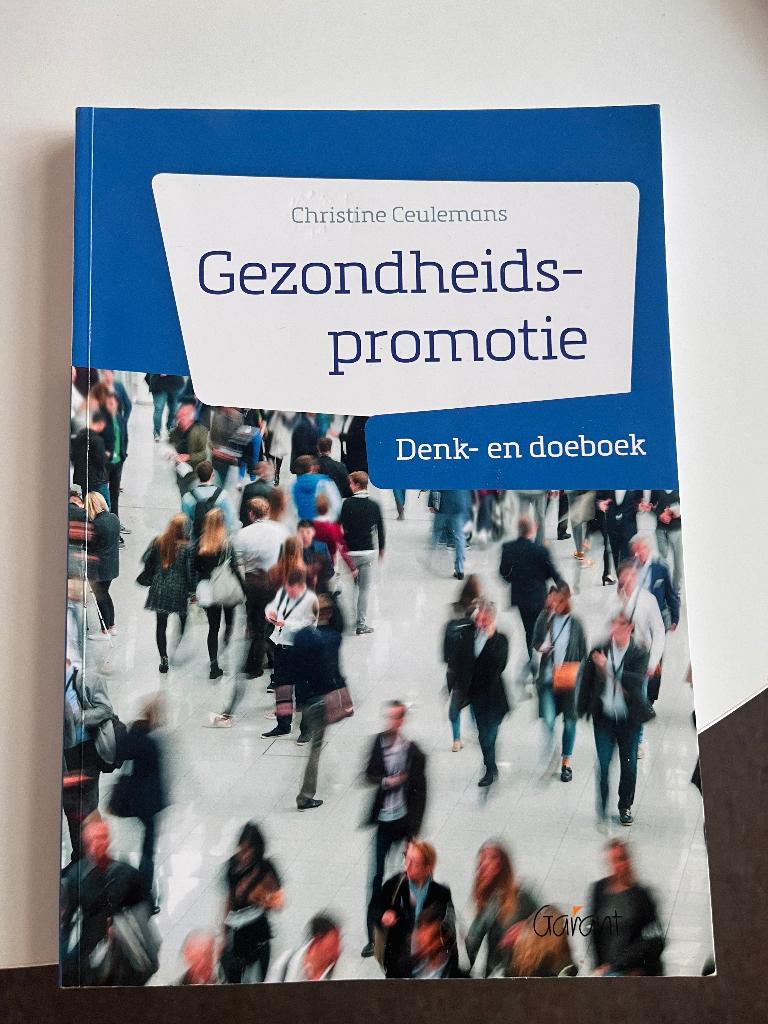 Boek Gezondheidspromotie, Verzenden, Christine Ceulemans, HBO, Zo goed als nieuw