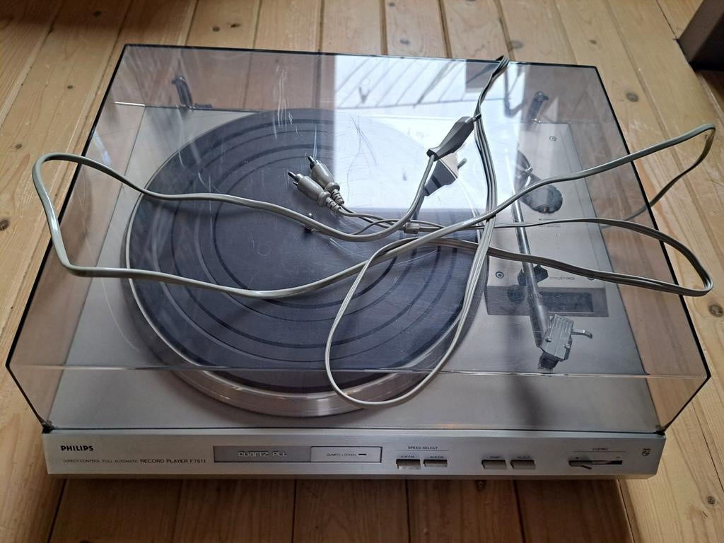 Philips F7511 Platenspeler - Volautomatisch en Direct Drive, Audio, Tv en Foto, Platenspelers, Ophalen, Philips, Gebruikt, Automatisch