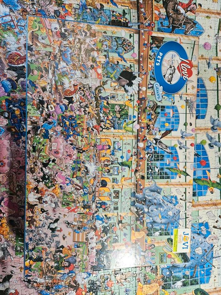 Gibson's Love Pets Puzzel - 1000 stukjes, Hobby en Vrije tijd, Denksport en Puzzels, Gebruikt, Legpuzzel, 500 t/m 1500 stukjes