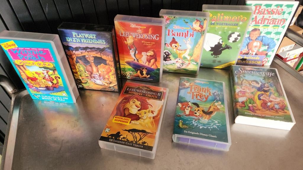 Diverse VHS-banden: Disney., Ophalen, Gebruikt, Tekenfilm, Alle leeftijden