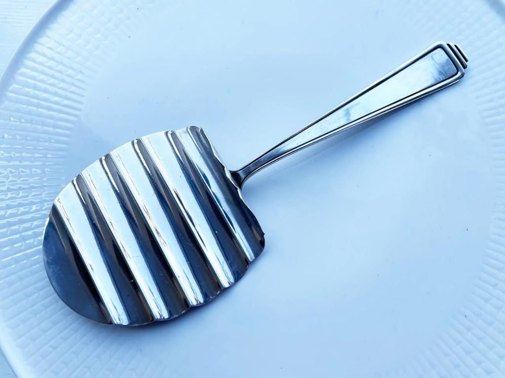 Mooie Verzilverde Aspergeschep van Wellner 90, Antiek en Kunst, Ophalen of Verzenden