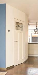 Binnendeur met glas-in-lood 201x88 cm, Ophalen, Gebruikt, 80 tot 100 cm, Binnendeur