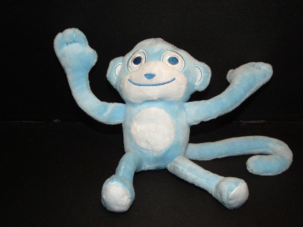 ZWITSAL AAP VELOURS BLAUW MET LICHTBLAUWE BUIK SNUI, Ophalen of Verzenden, Nieuw, Overige typen